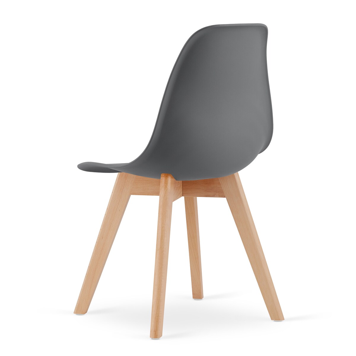 Krzesło Kito nowoczesny design Ciemnoszare / Nogi Naturalne X1