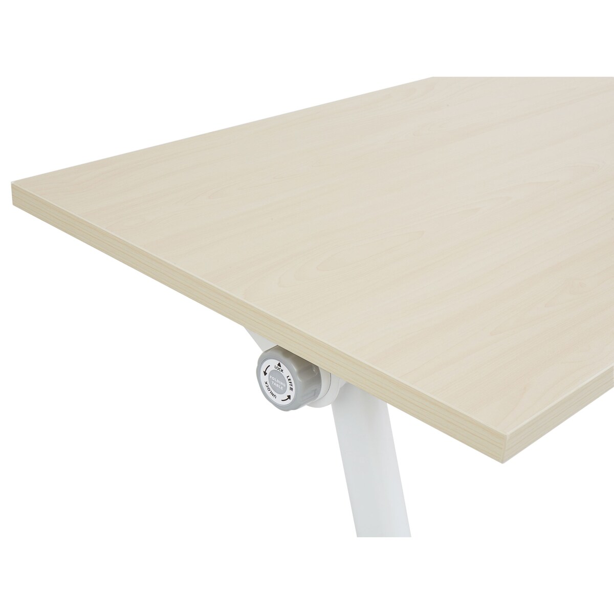 Składane biurko BENDI Jasnobrązowy 120 cm 60 cm Z kółkami