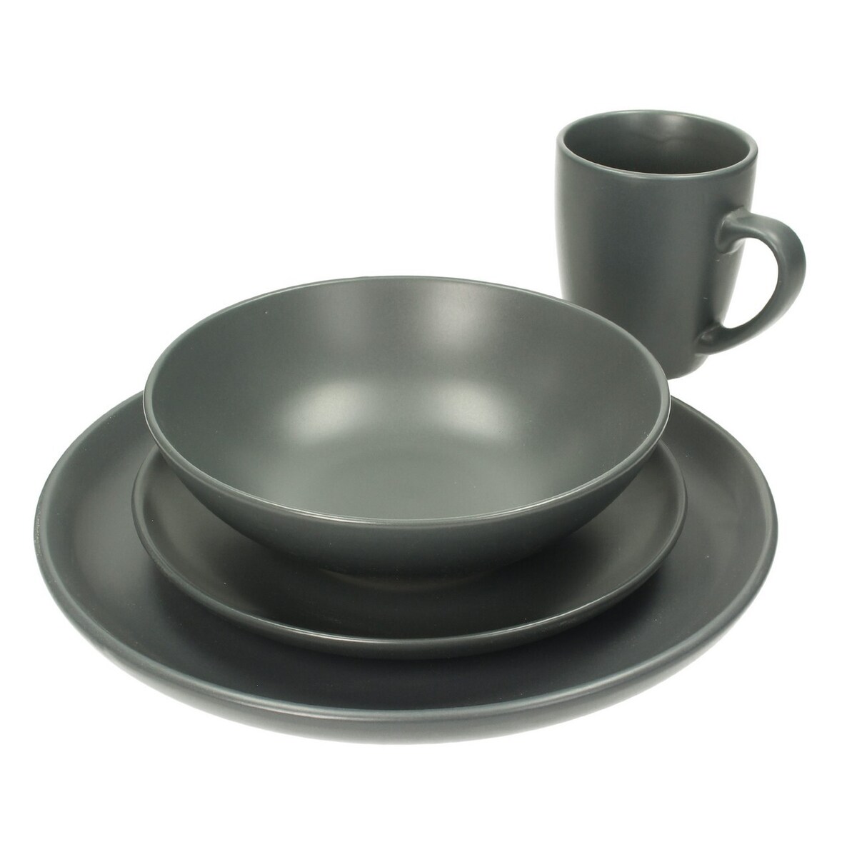 Komplet naczyń Vivo Dark Grey 4/16, 28 x 24 x 28 cm