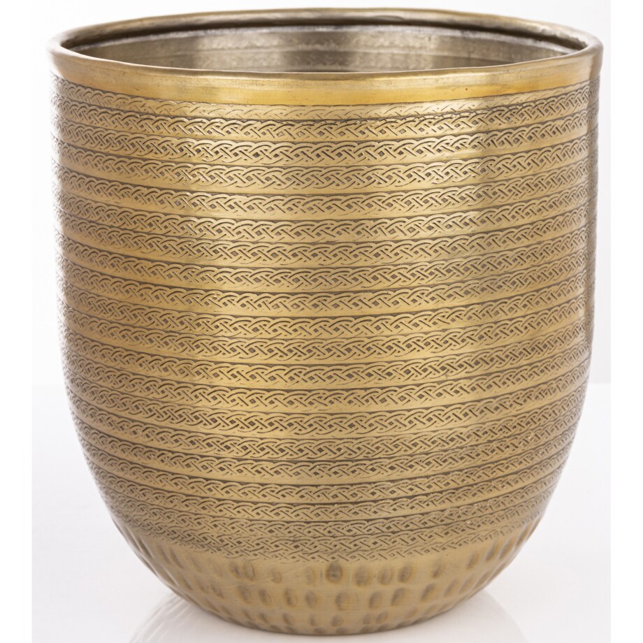 Osłonka 2 szt. metalowa, 21x45x31 cm postarzana, stare złoto