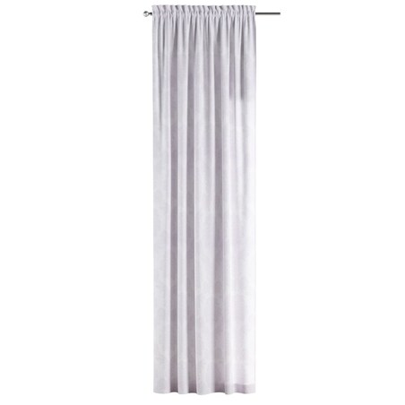 Zasłona na kanale z grzywką 1 szt. 130x260 liście akantu na białym tle