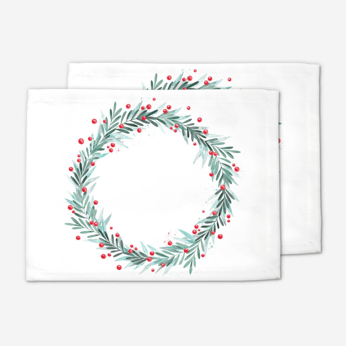 Podkładki świąteczne - Świąteczny wieniec (2 szt.)