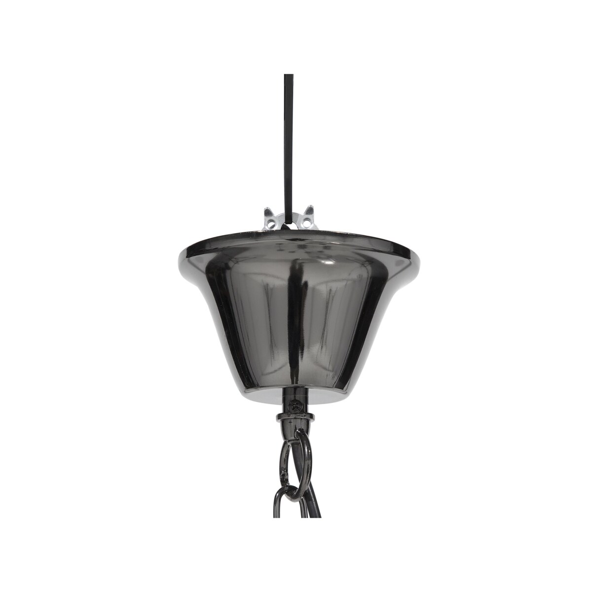 Żyrandol metalowy czarny TEESTA