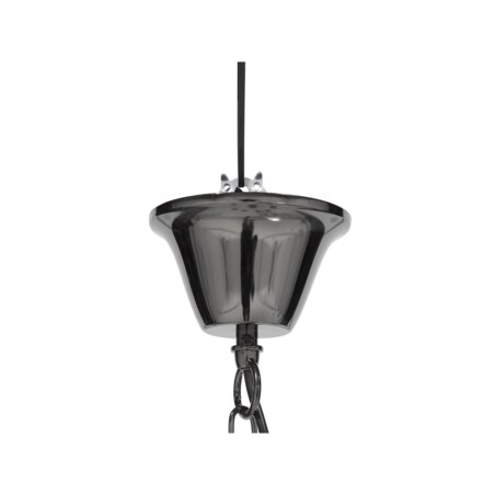 Żyrandol metalowy czarny TEESTA