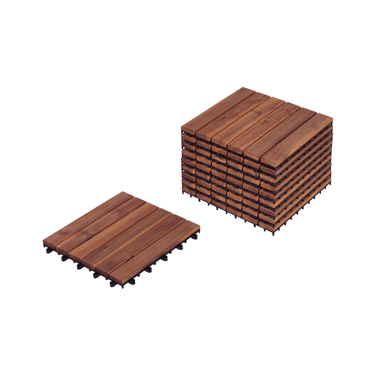 Płytki tarasowe ACCETTURA Certyfikowane drewno akacjowe Brązowy