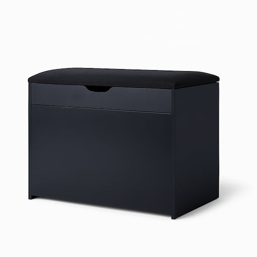 Szafka na buty z siedziskiem i wysuwanymi półkami VAULT, 57 x 30 x 53 cm