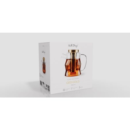 Zaparzacz do herbaty 1300 ml złoty Geo Gold 32156