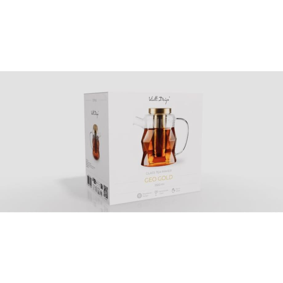 Zaparzacz do herbaty 1300 ml złoty Geo Gold 32156