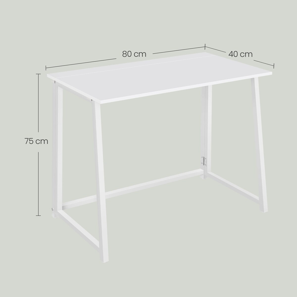 Biurko Komputerowe Do Biura Pracowni Max 1.0 - Białe / Nogi Białe
