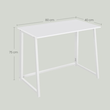 Biurko Komputerowe Do Biura Pracowni Max 1.0 - Białe / Nogi Białe