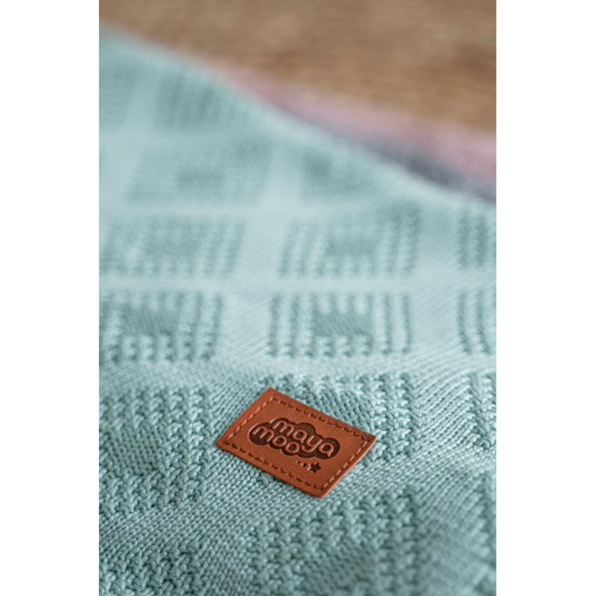 Kocyk Bambusowy 100% Bambus Koc dla Niemowląt Brąz do Łóżeczka miękki