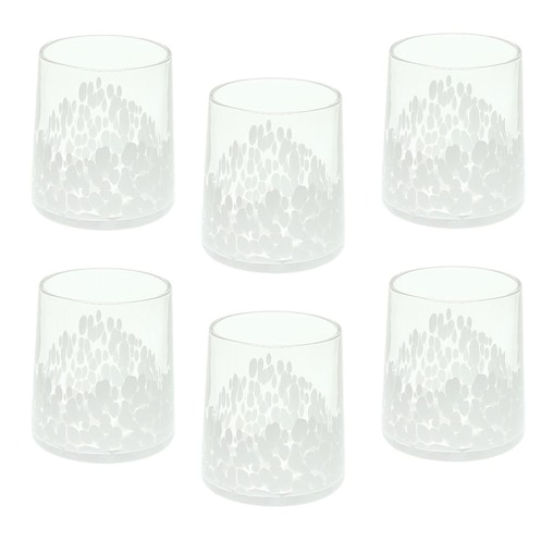 Tognana Venezia Komplet 6 Szklanek Białych 300 ml