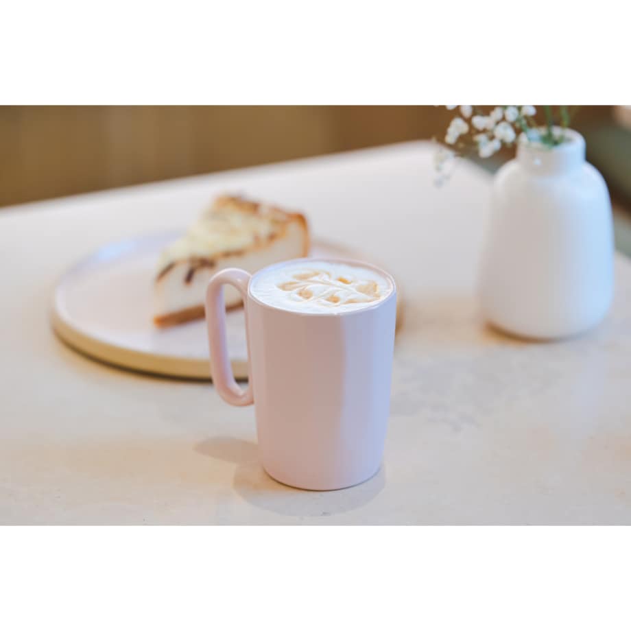 Dwa kubki ceramiczne z uszkiem 250 ml Fuori rożowe 30008