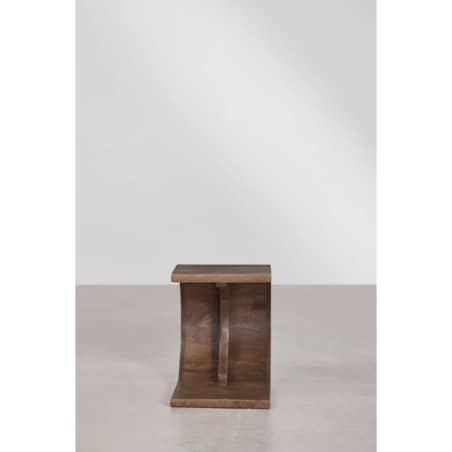 Stolik nocny z drewna mango, brązowy Rigi 45x30 cm