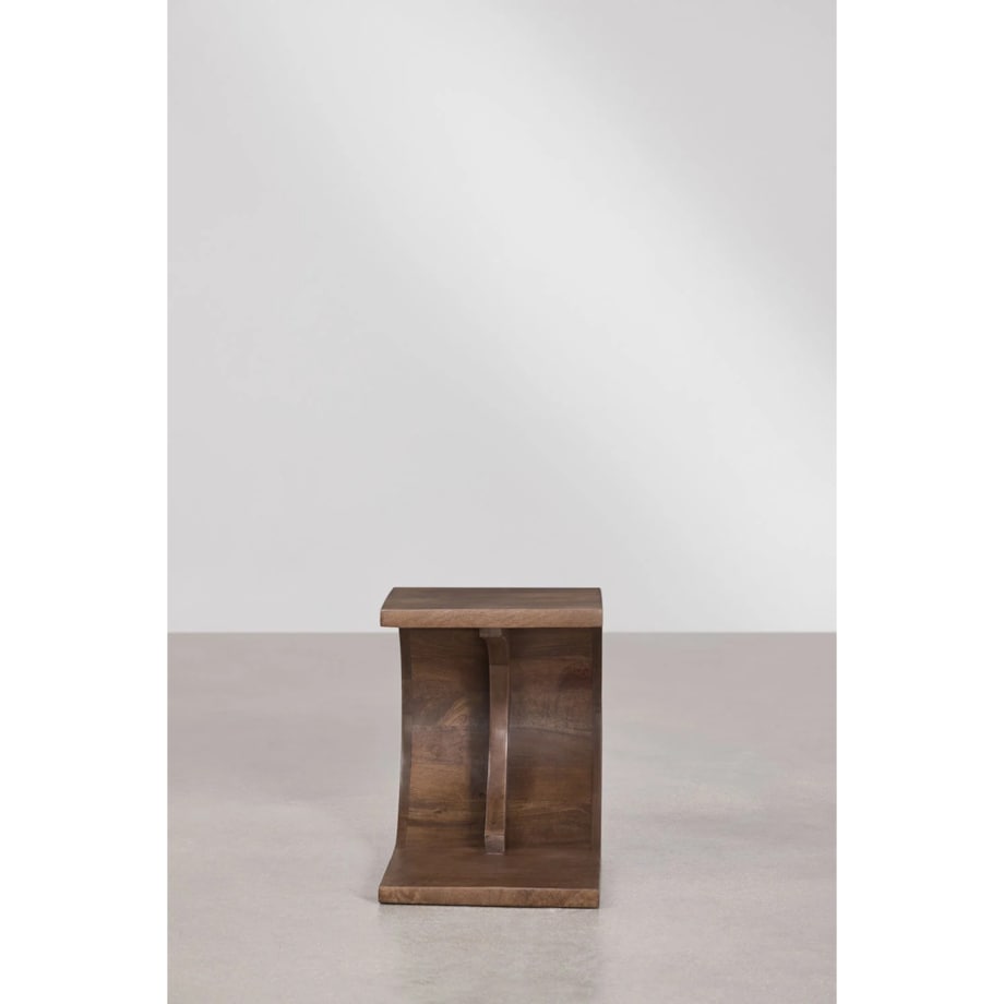 Stolik nocny z drewna mango, brązowy Rigi 45x30 cm