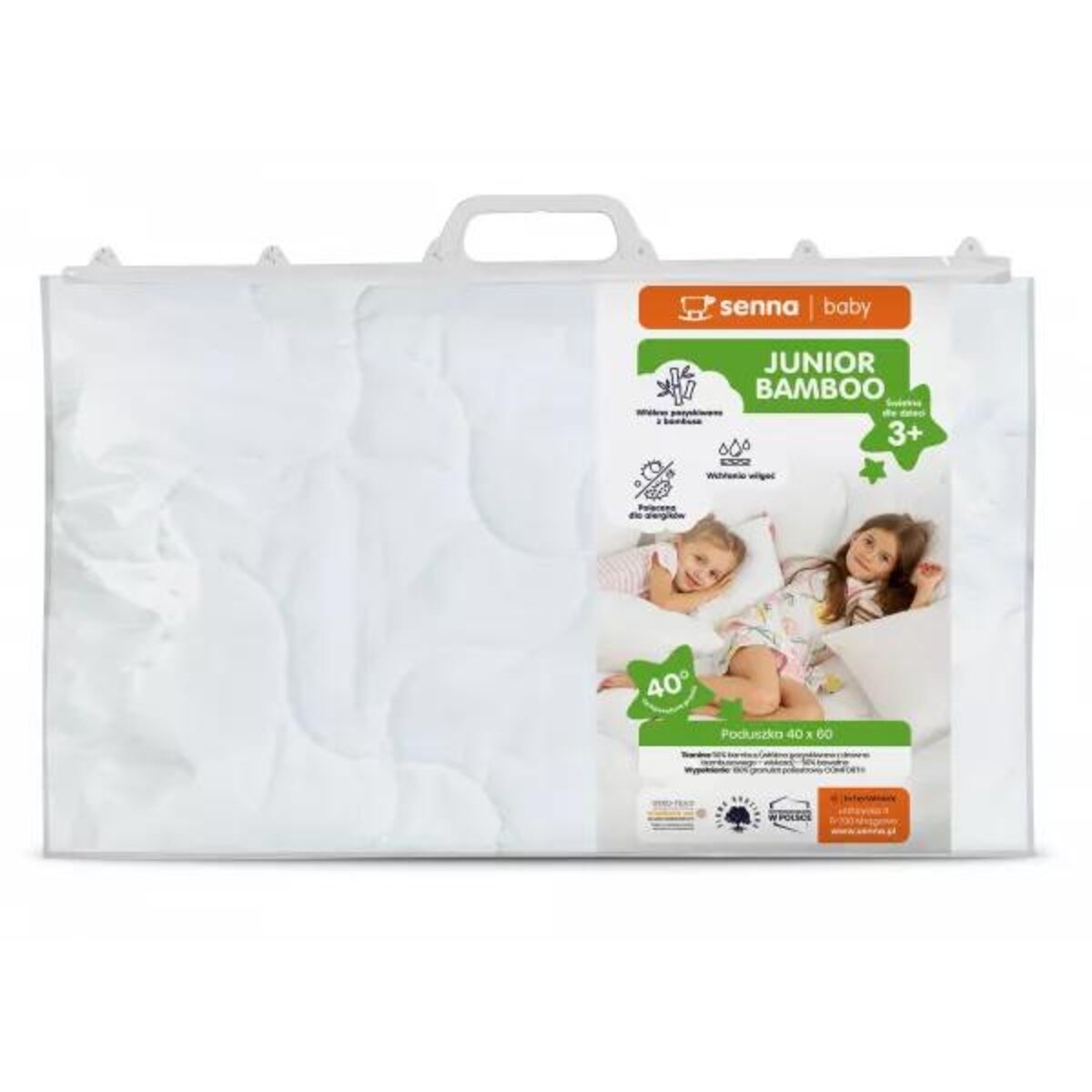 Poduszka 40x60 BAMBOO Junior senna baby