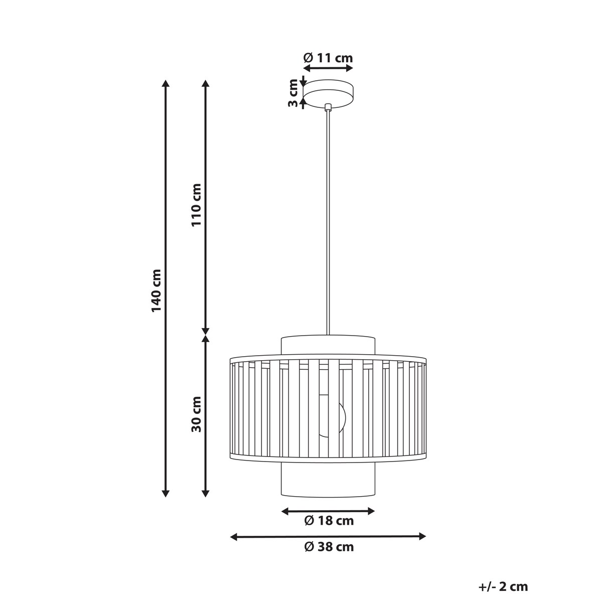 Lampa wisząca HUGLI Metal Mosiężny
