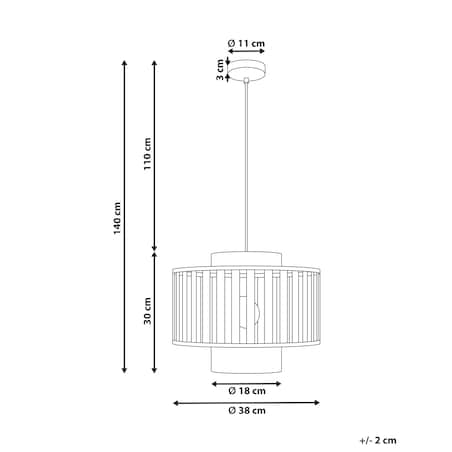 Lampa wisząca HUGLI Metal Mosiężny
