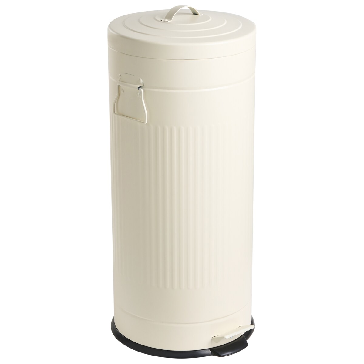 Kosz na śmieci z pedałem 30 L ECOAURA Metal Beżowy