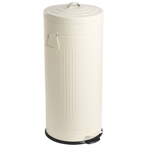 Kosz na śmieci z pedałem 30 L ECOAURA Metal Beżowy