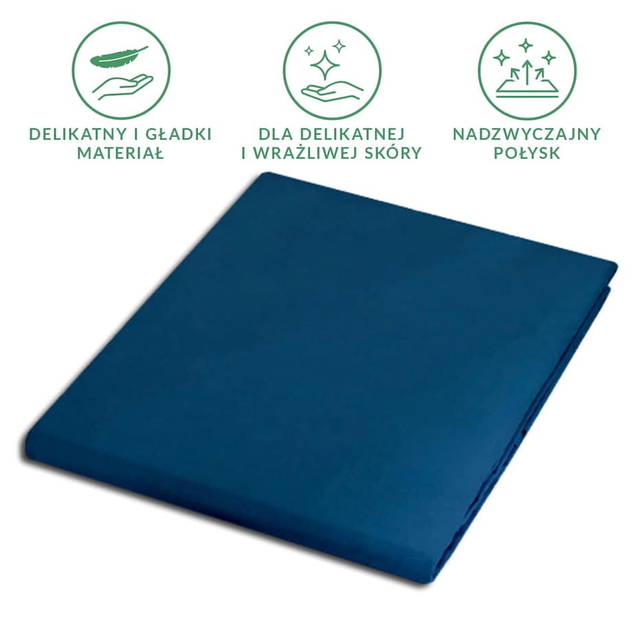 Prześcieradło satynowe bez gumki 160x220 kolor Chaber