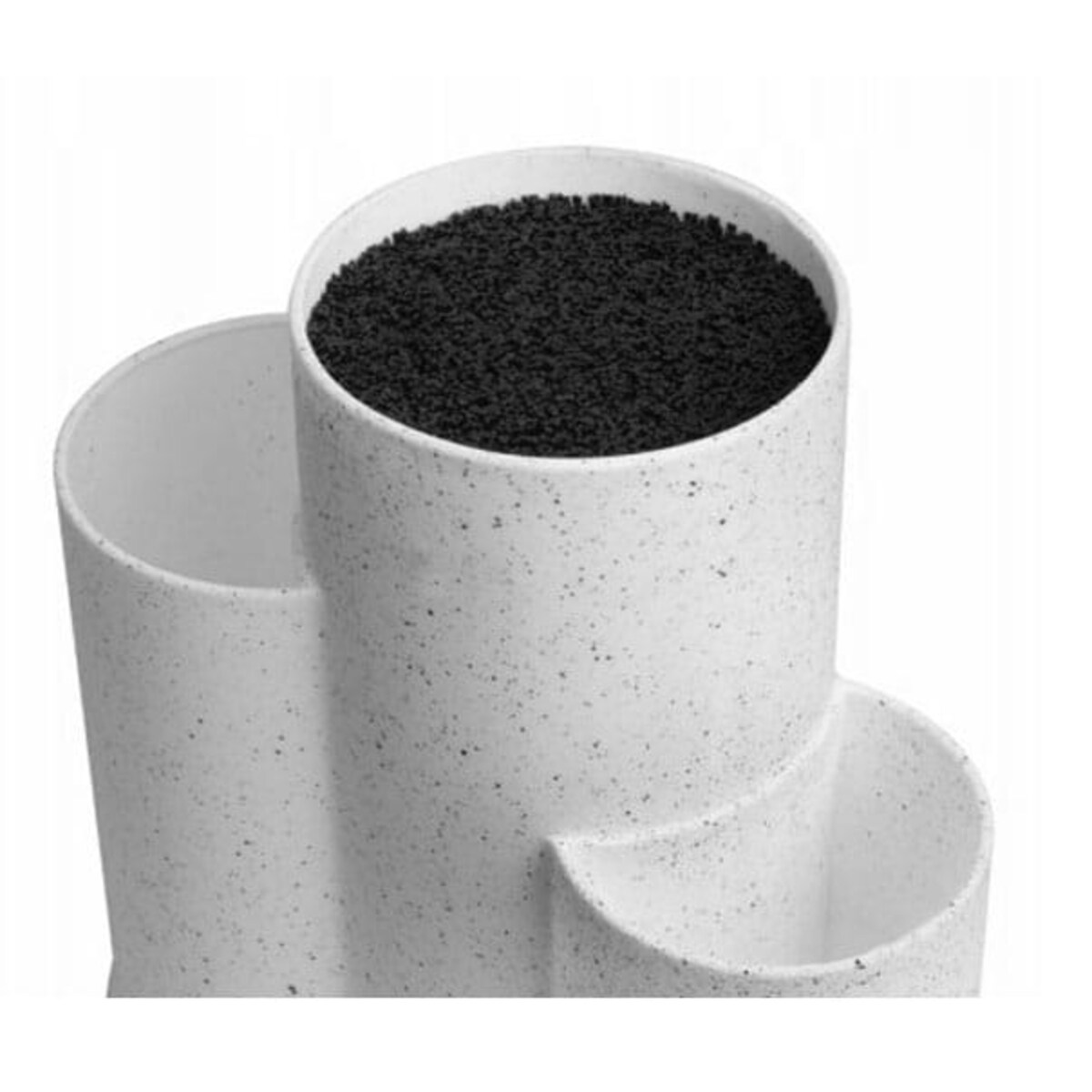 Uniwersalny blok stojak na noże do noży 3w1 biały KINGHOFF