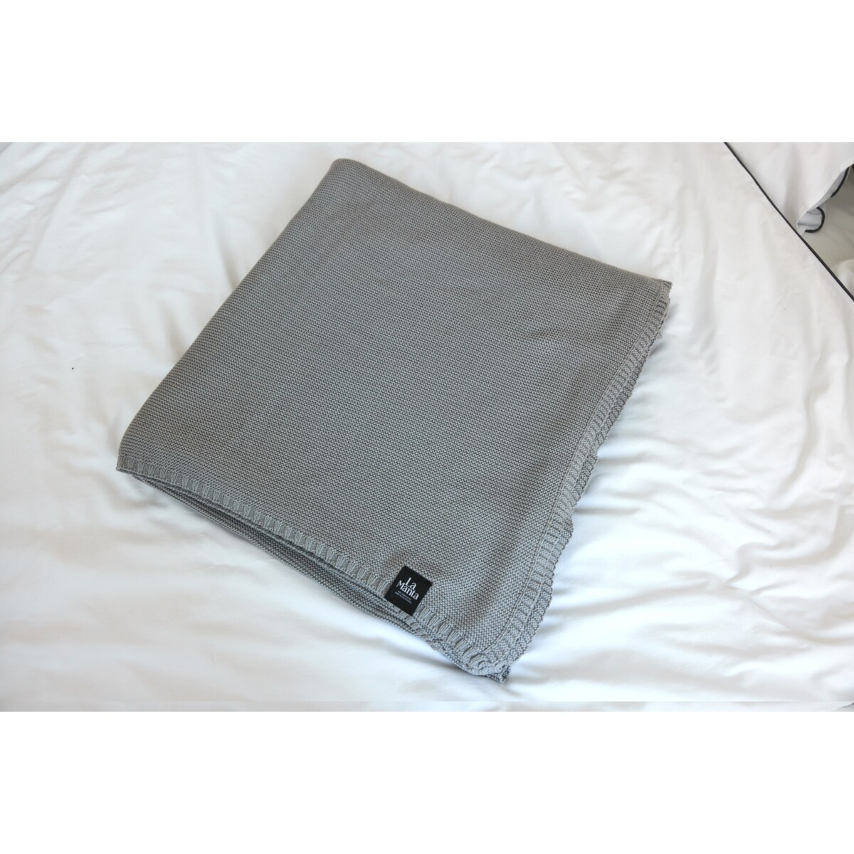 Narzuta klasyczna szara, 220 x 240 cm, La Manta