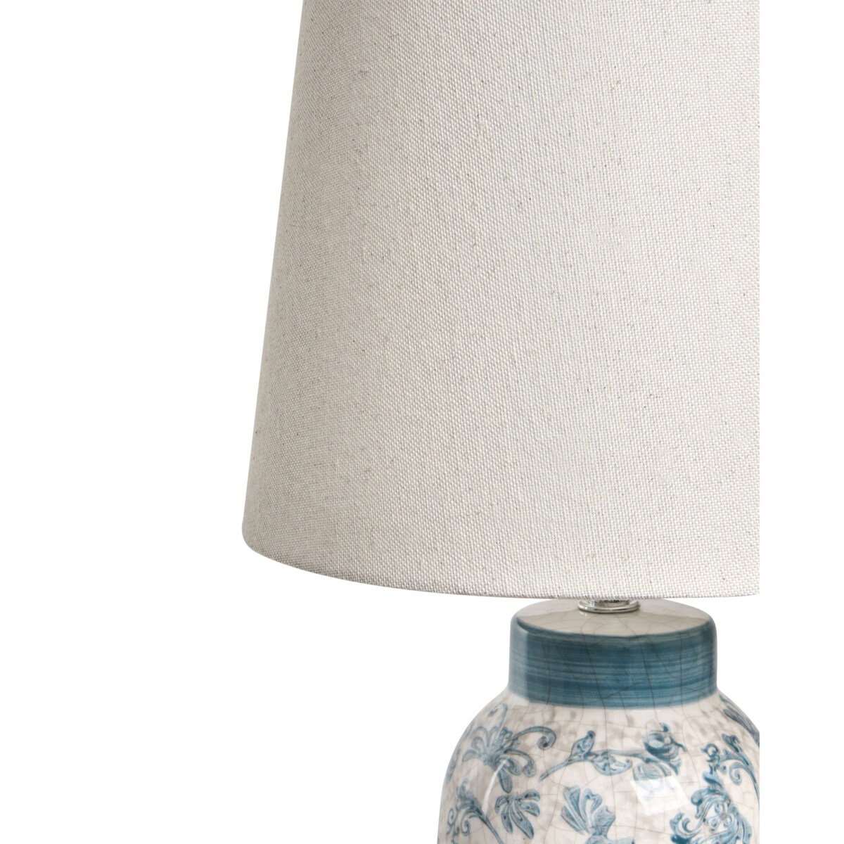 Lampa stołowa LEMPA Ceramika Biały/ niebieski