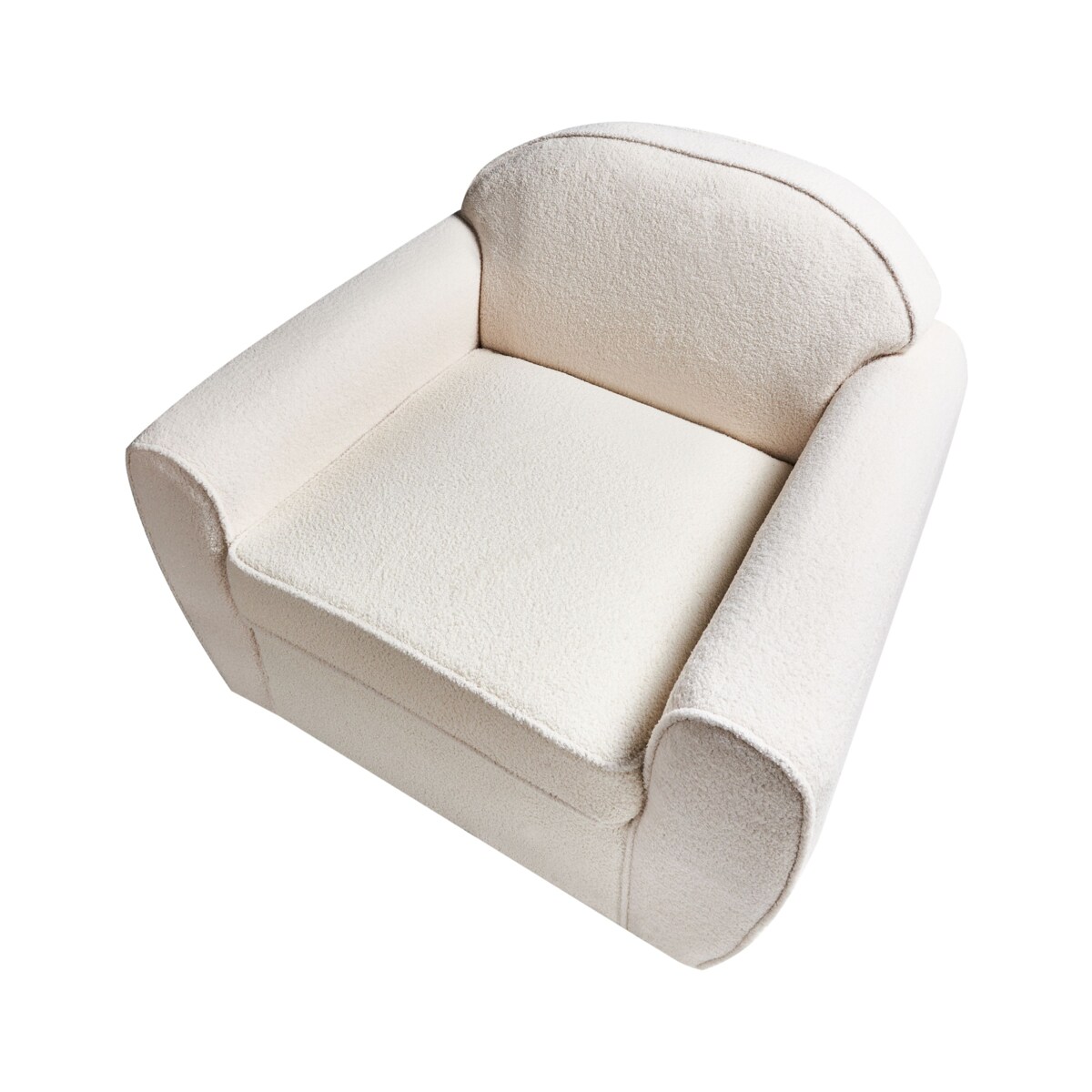 Fotel ELLEDE Boucle Jasnobeżowy