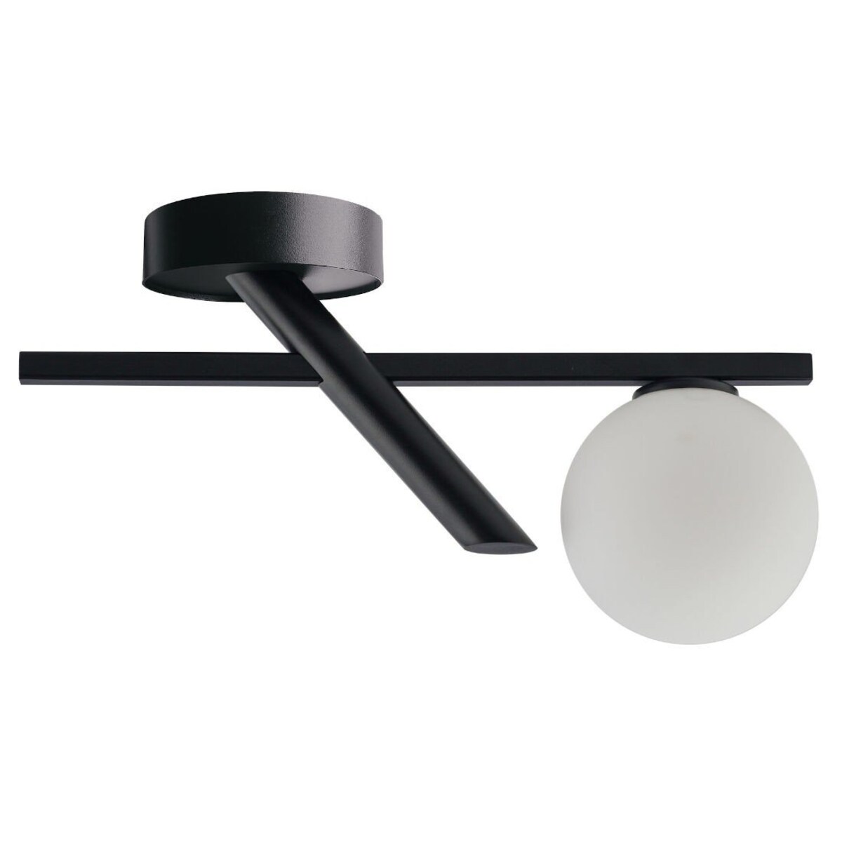 Natynkowa lampa sufitowa ZOE 33324 Sigma szklana kula czarna