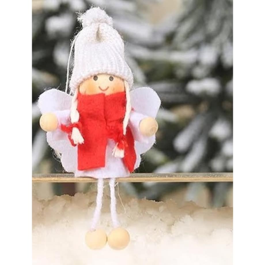 Bombki Na Choinkę Laleczka Pacynka Zawieszka 2Szt