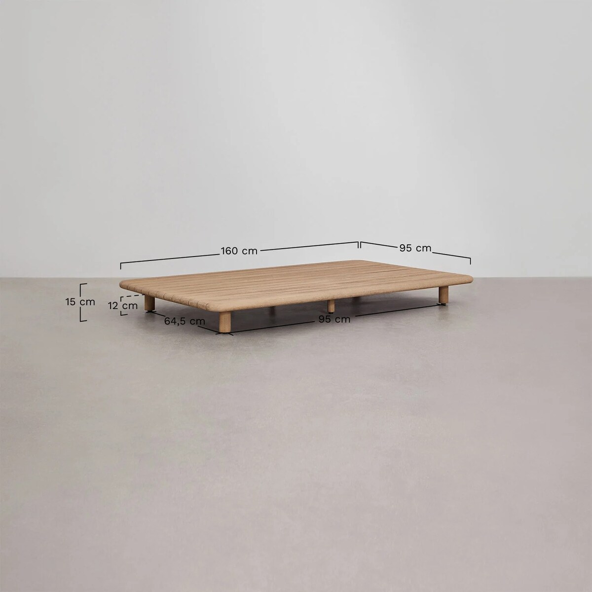 Zestaw ogrodowy: 2-częściow sofa ze stolikiem, fotelem i stolikiem kawowym Portet acacia