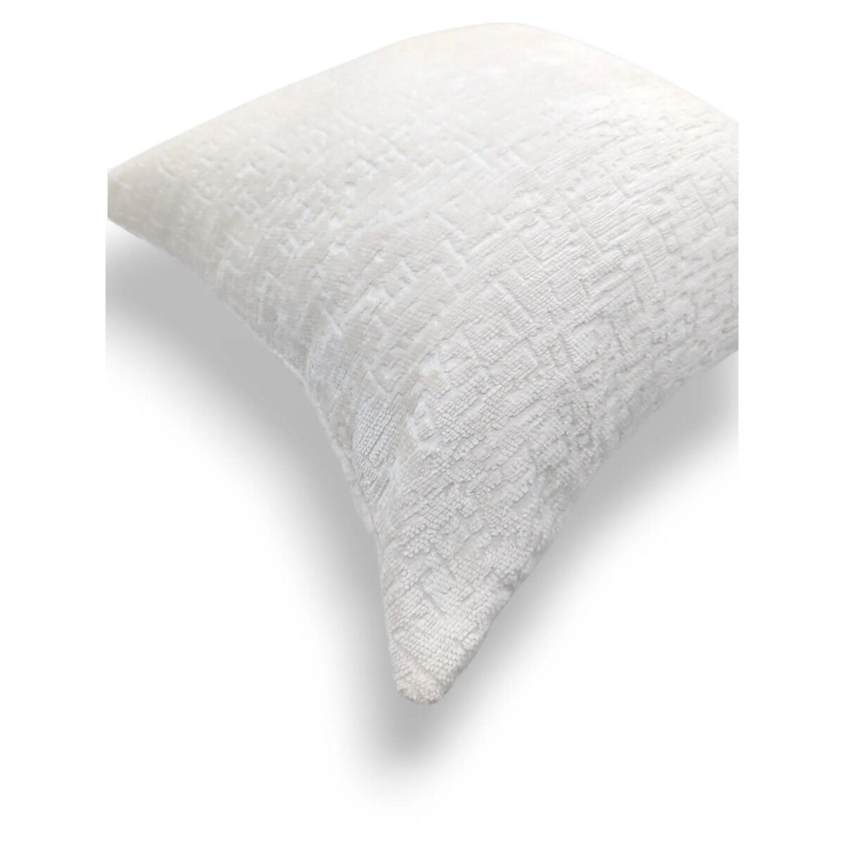 Duża biała poduszka 50x50 Bess - waniliowa biel