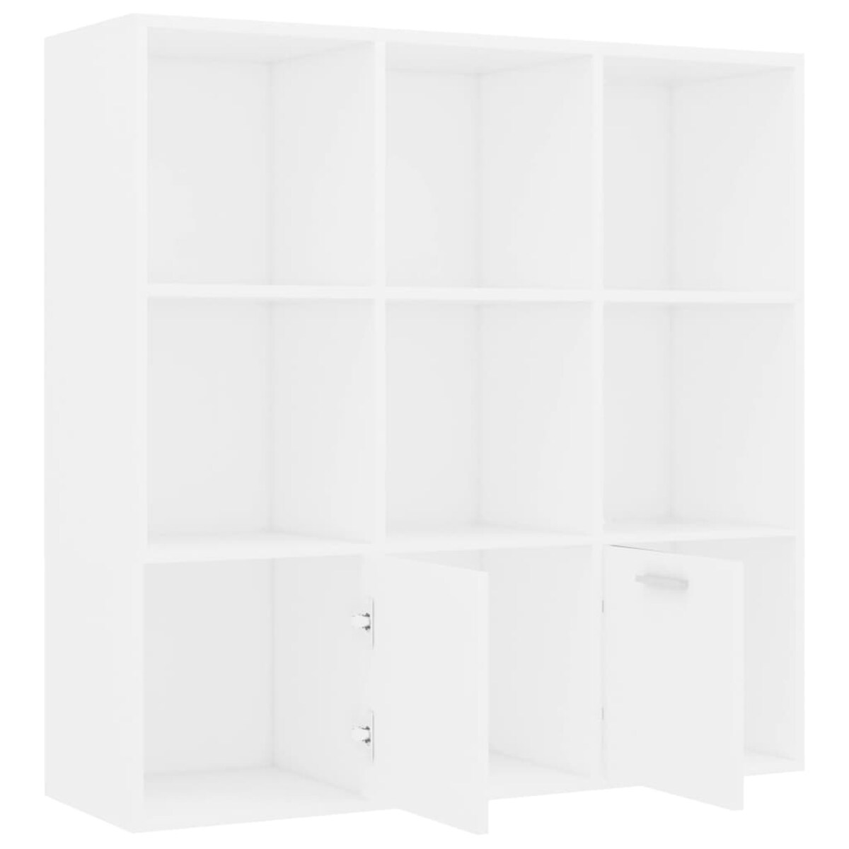 vidaXL Regał na książki, biały, 98x30x98 cm, materiał drewnopochodny