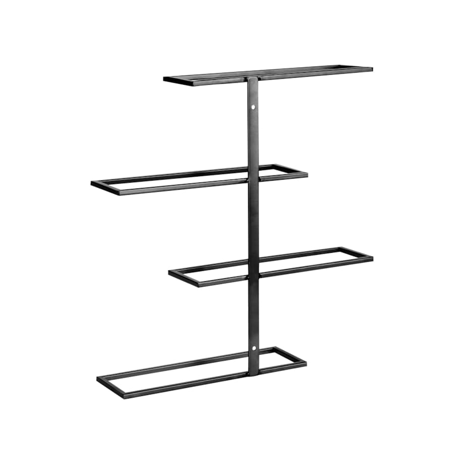 Półka wisząca na wino czarna EINSTEINIUM