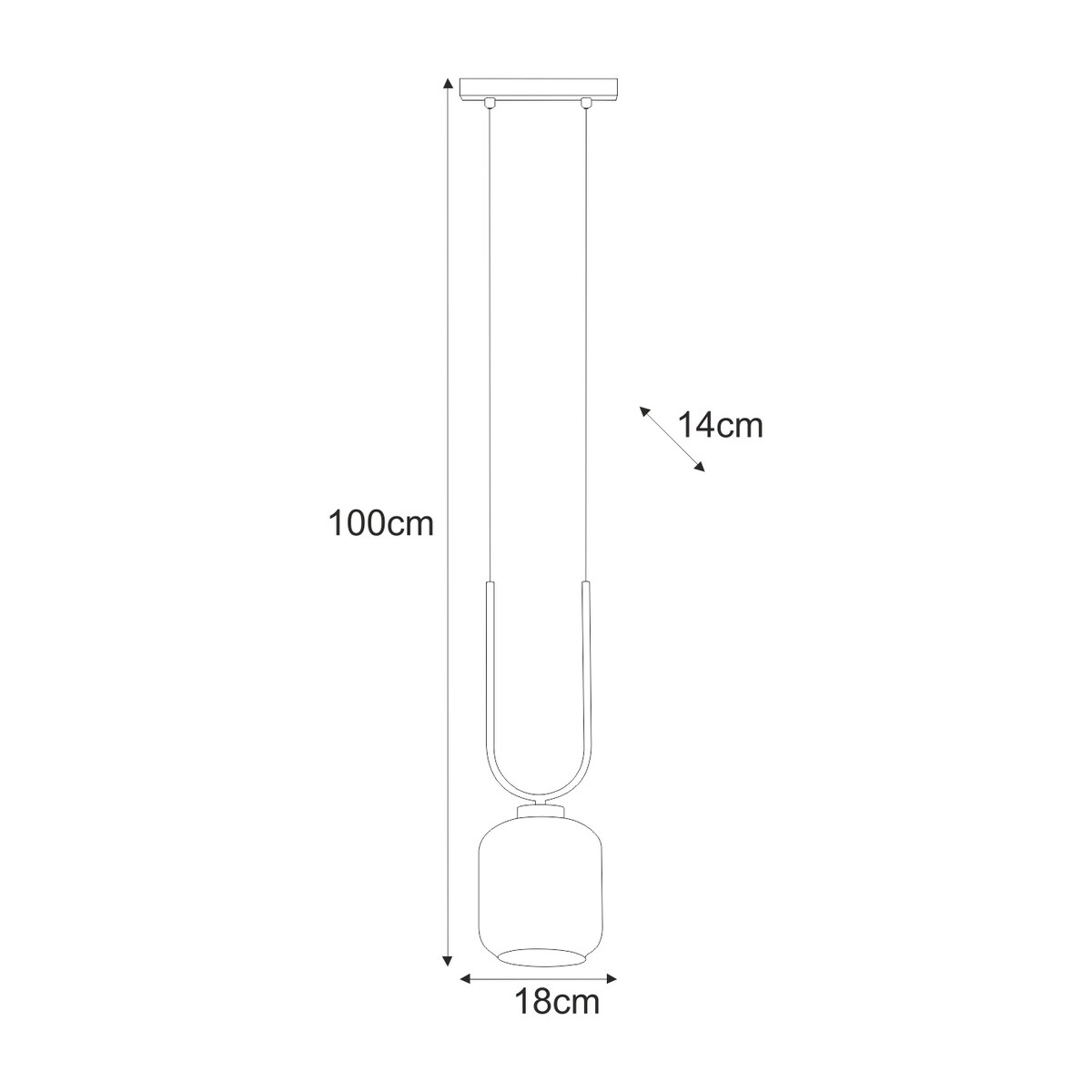 Lampa wisząca K-5585 z serii BONO