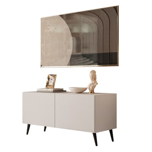 Szafka RTV COLGANTE KASZMIR 100 cm czarne nogi