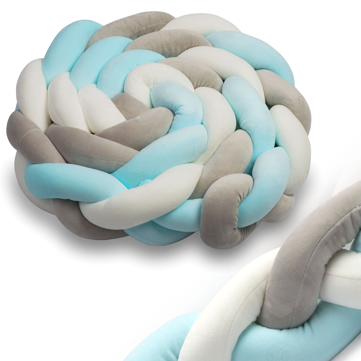 Ochraniacz do łóżeczka warkocz otulacz pleciony 2m Ricokids