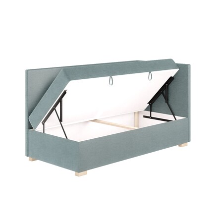 Mesonica Łóżko Flexi, błękitne, 90x200, Prawostronne