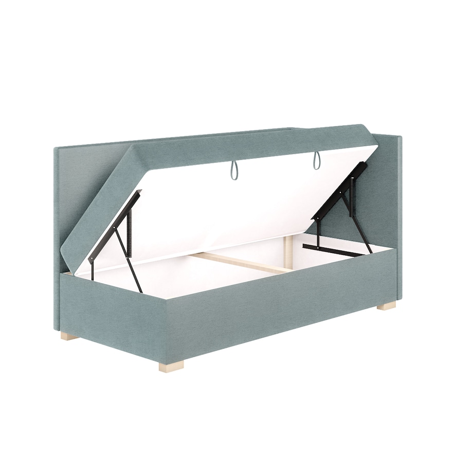 Mesonica Łóżko Flexi, błękitne, 90x200, Prawostronne