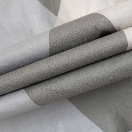 Poszewka dekoracyjna bawełniana 40x40 Forma Stone szara w geometryczny wzór, Cottonlove, Darymex