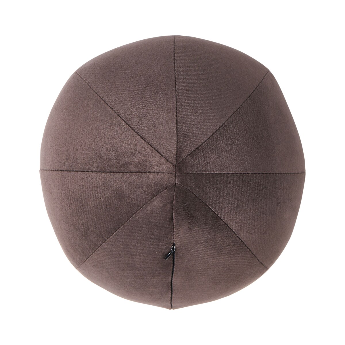 Fotel LEIREN Welur Ciemnobrązowy