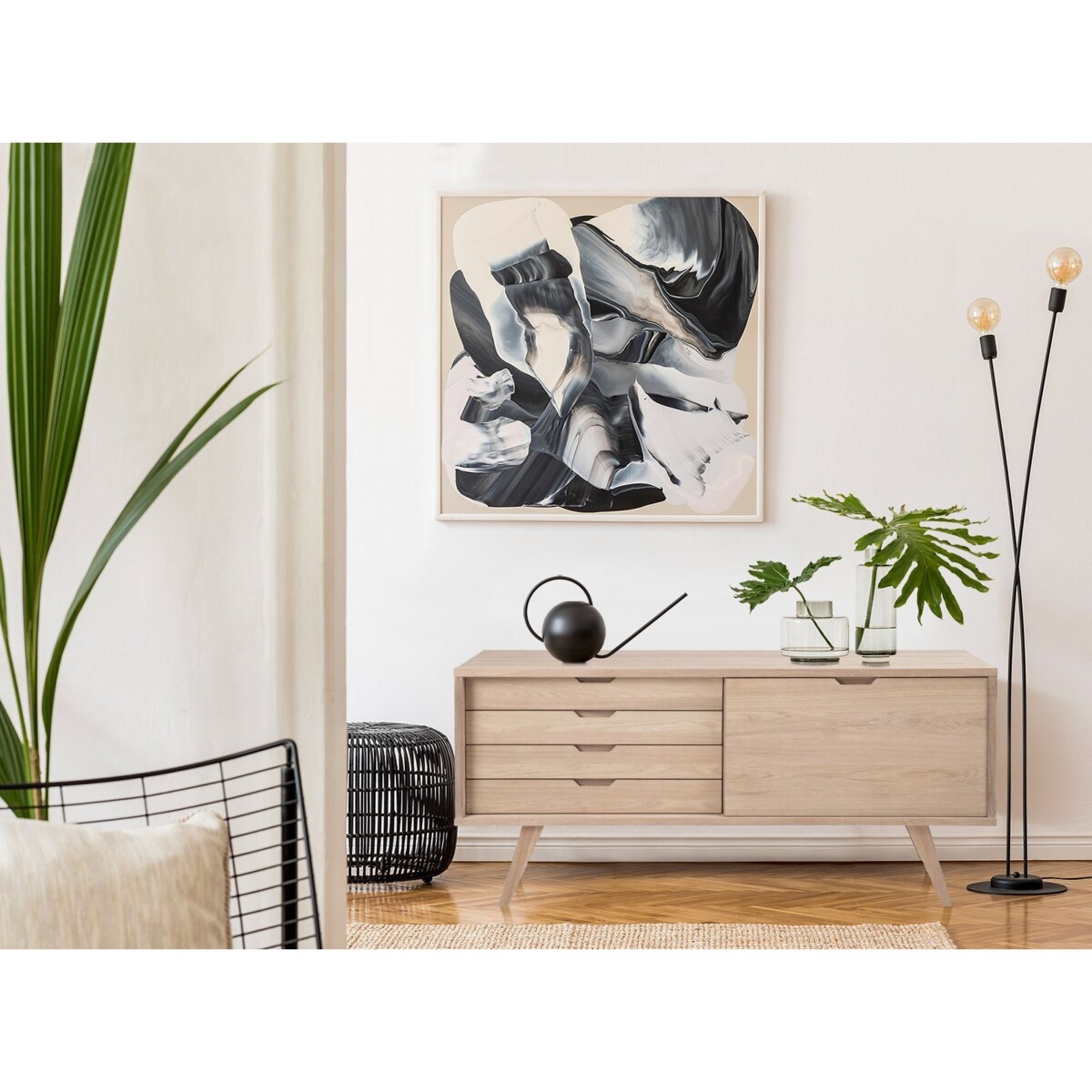 Komoda A-line dąb bielony boho