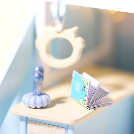 Miniaturowy domek - Niebieska owieczka