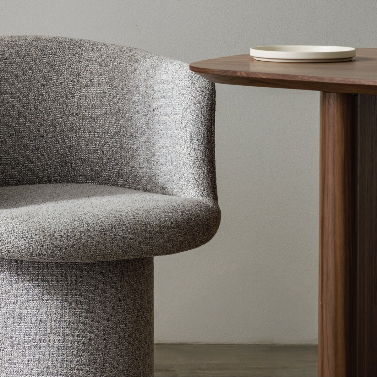 Fotel obrotowy, szaro-beżowy melanż, Haco