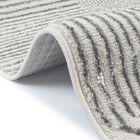 Dywan nowoczesny Tori 67x120 cm e-floor OEKO-TEX geometryczny szary