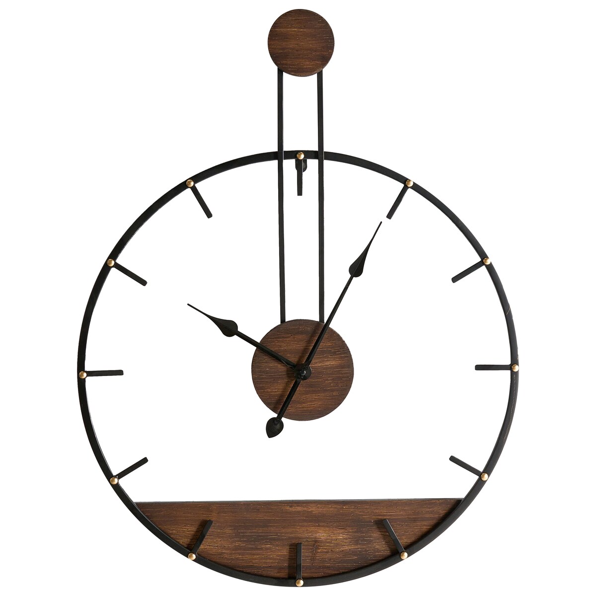 Zegar ścienny TAUGON 60 cm Metal Czarny