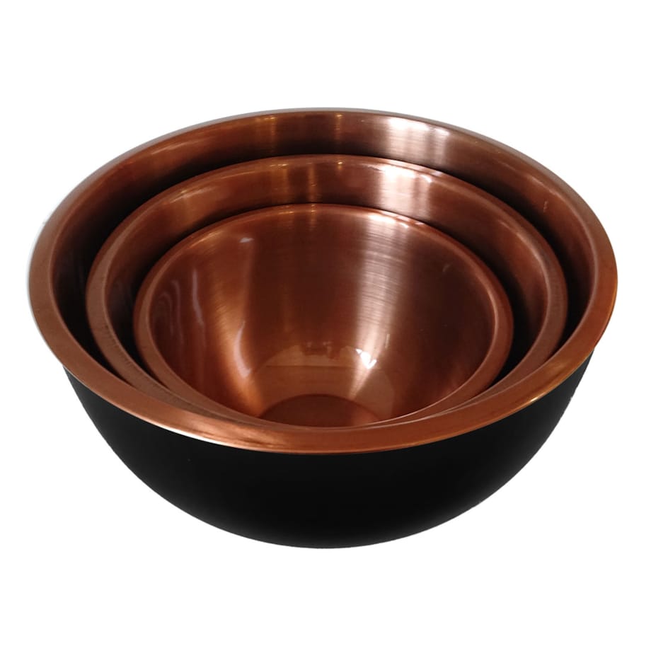 Zestaw 3 misek stalowych miski kuchenne KLAUSBERG