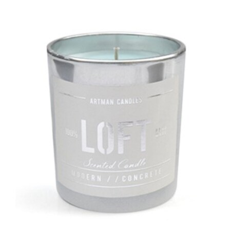 Świeca LOFT SZKLANKA woskowa turkus 7,4x8,3cm zapachowa