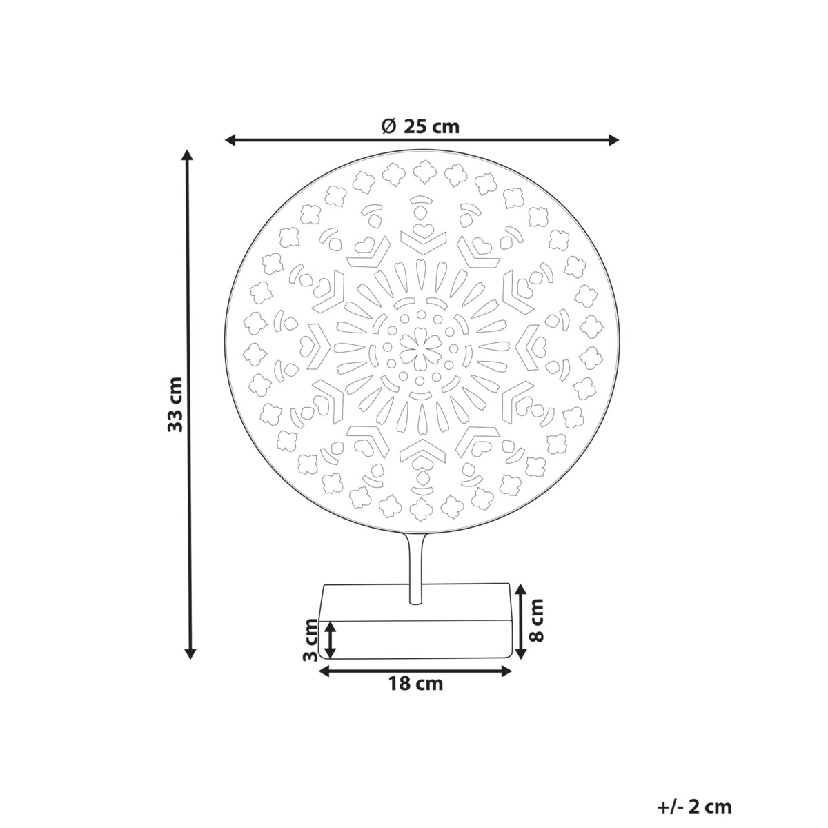 Figurka dekoracyjna SESIMBRA Metal Złoty